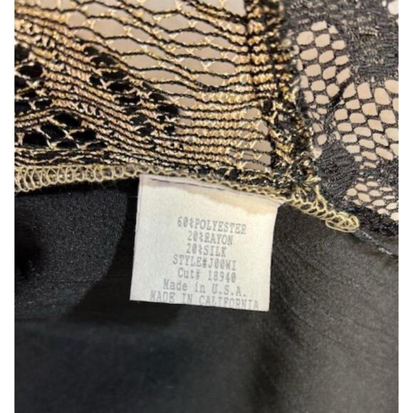 Tracy Collins Vintage 90s Womens Medium Floral Topper sheer Kimono top Made USA - Picture 7 of 8